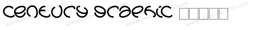 century graphic字体转换